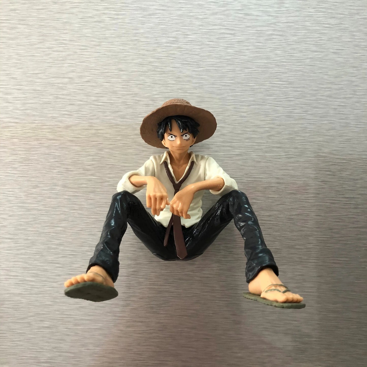 One Piece Anime Bottle Opener Refrigerator Magnet Basketball Frame Wall-Mounted Bottle Opener Monkey D. Luffy Holiday Gift