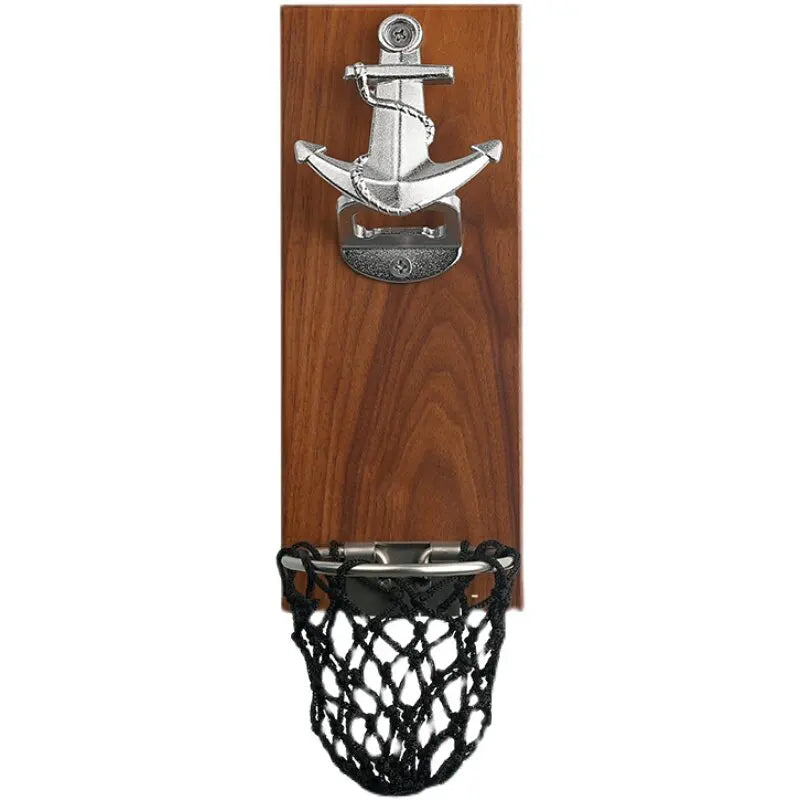 One Piece Anime Bottle Opener Refrigerator Magnet Basketball Frame Wall-Mounted Bottle Opener Monkey D. Luffy Holiday Gift
